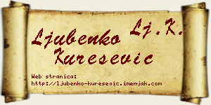 Ljubenko Kurešević vizit kartica